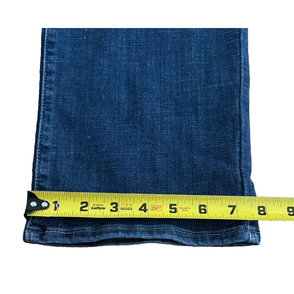 Levi's Jeans Womens 16 Blue Dark Wash Straight Classic Stretch Pockets 27 inseam - Picture 11 of 16